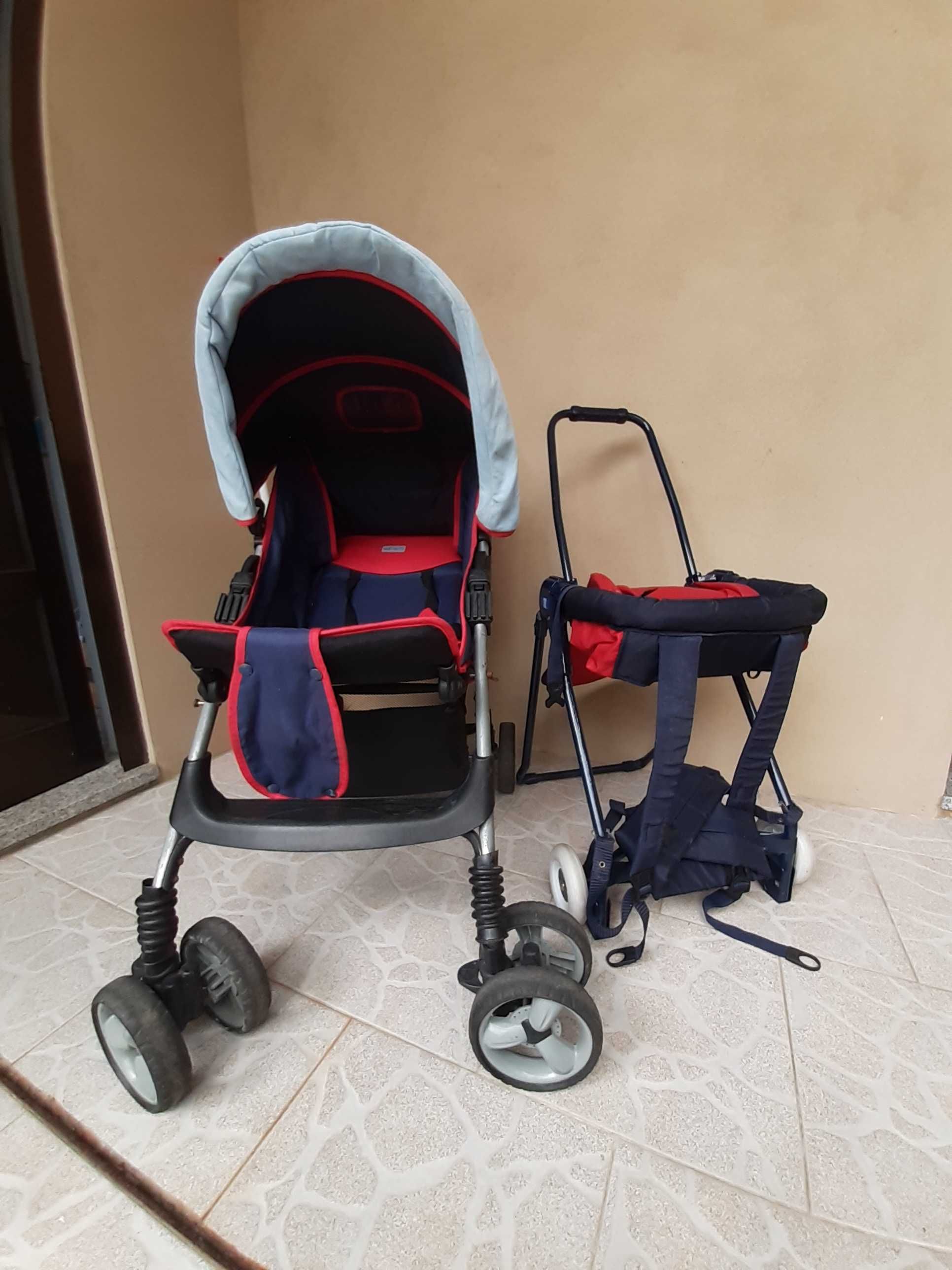 Carrinho de bebe+suporte