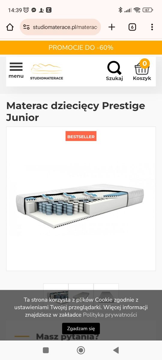 Materac dziecięcy