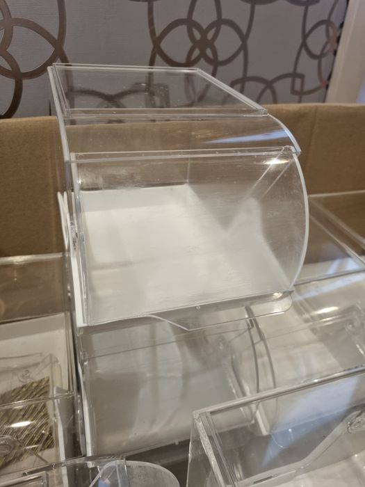 12 x Pojemnik ekspozycyjny z pokrywą 230x145x150 mm, biały | APS, 1188