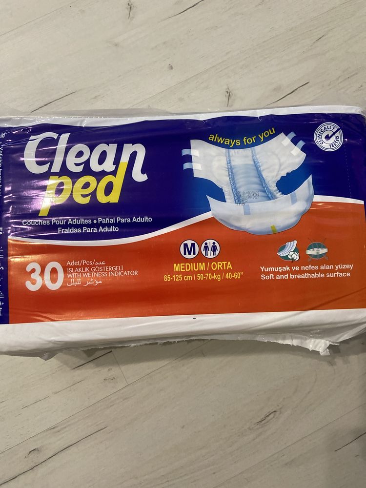 Продам подгузники Clean ped M