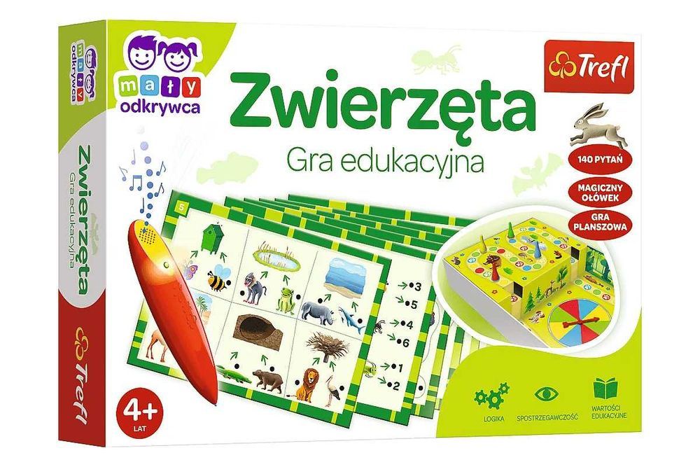 Gra edukacyjna Zwierzęta Magiczny ołówek 02111