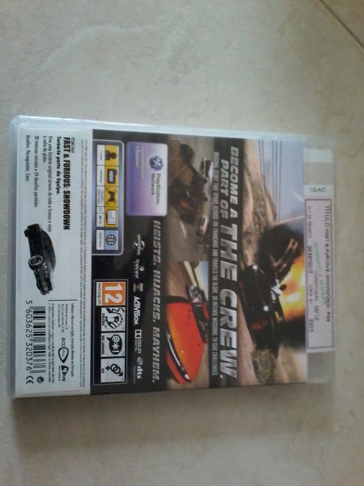 Jogo Ps3 Fast & Furious Showdown