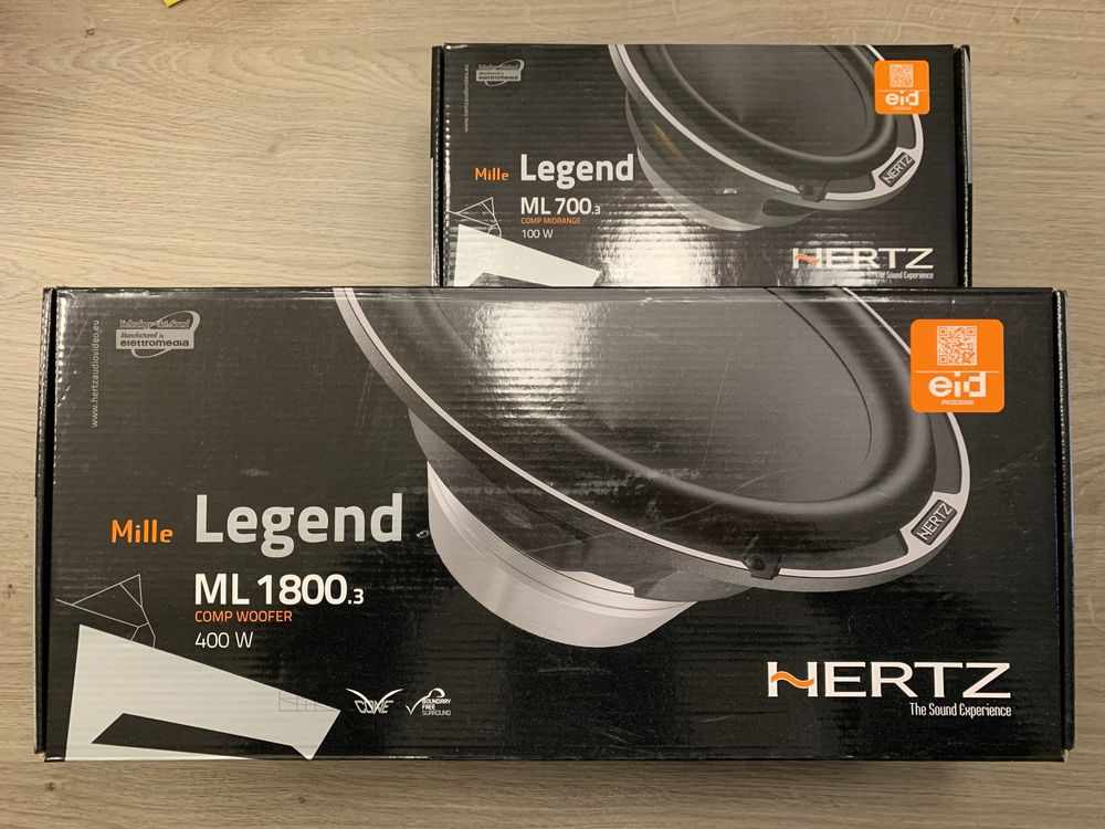 Hertz Mille Legend ML 1800.3&700.3 Original Boxed