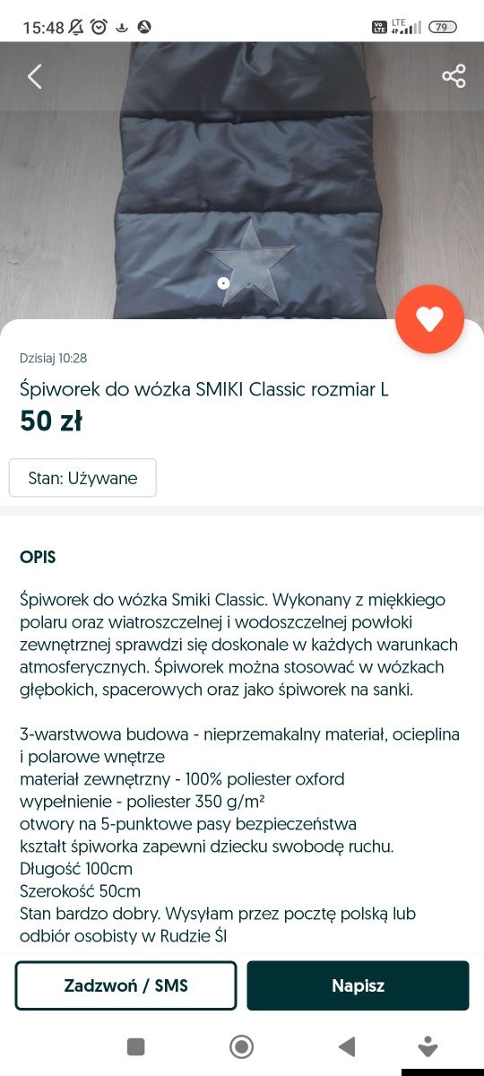 Śpiworek do wózka Smiki