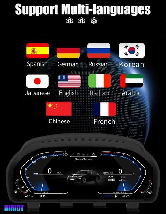 Цифрова панель приладів BMW F30 F32 F33 F34 F36 Віртуальний спідометр