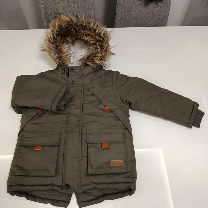 kurtka ocieplana dziecięca, In extenso, Rozmiar 6 (113-119cm), khaki