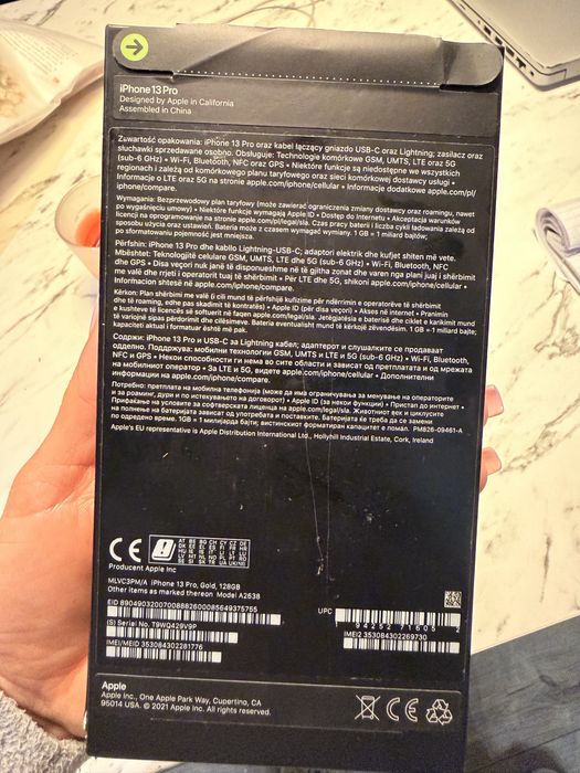 Iphone 13pro złoty