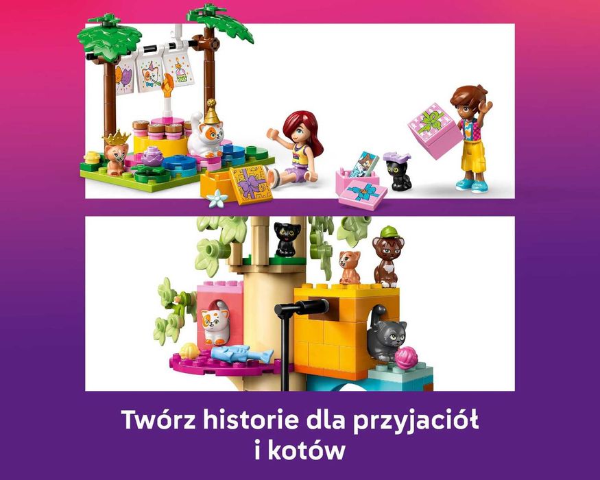 LEGO Friends WYJĄTKOWY Zestaw Kocie Przyjęcie Urodzinowe Z Figurkami