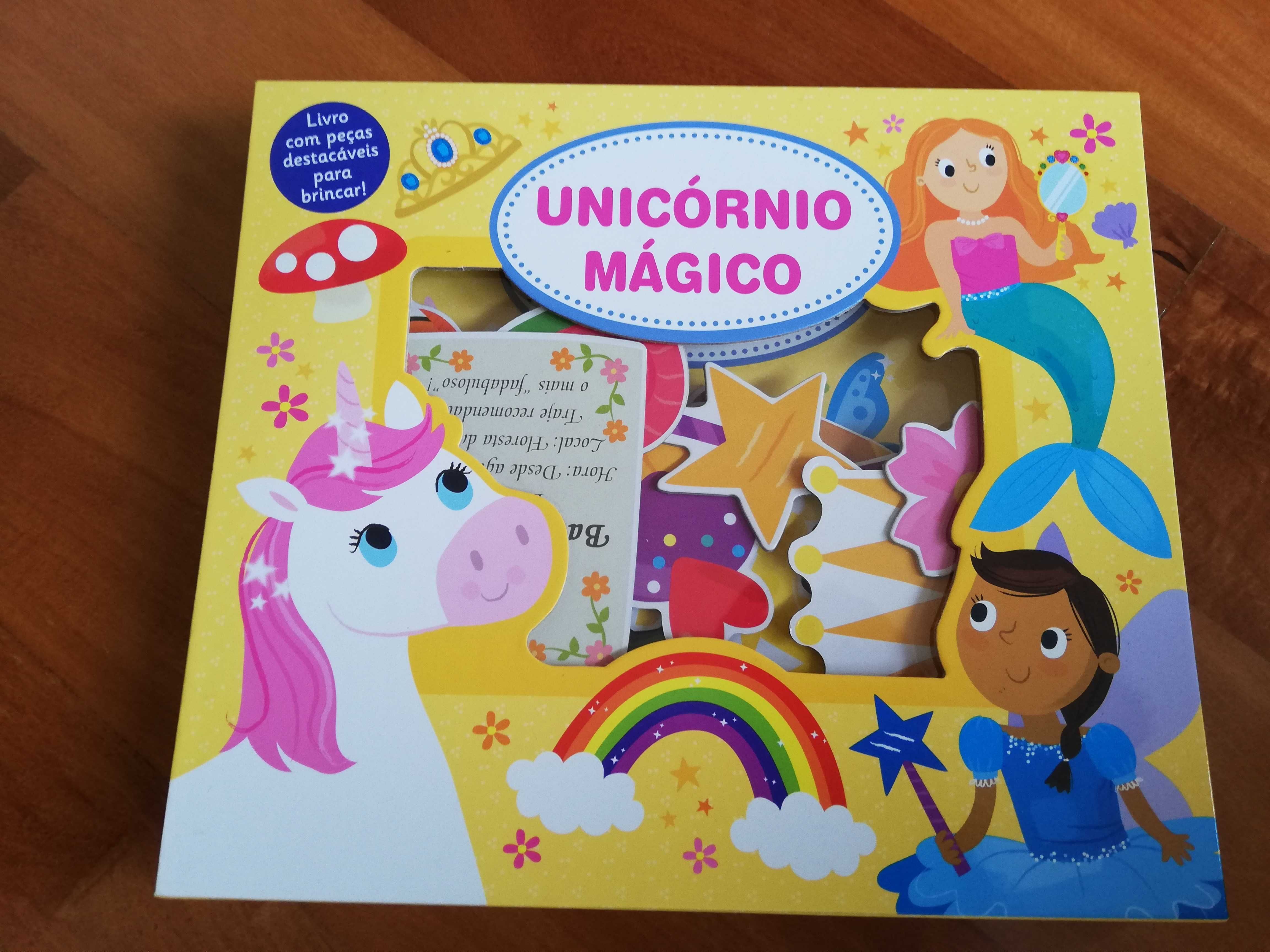 Brinquedo - Unicórnio mágico - caixa de
