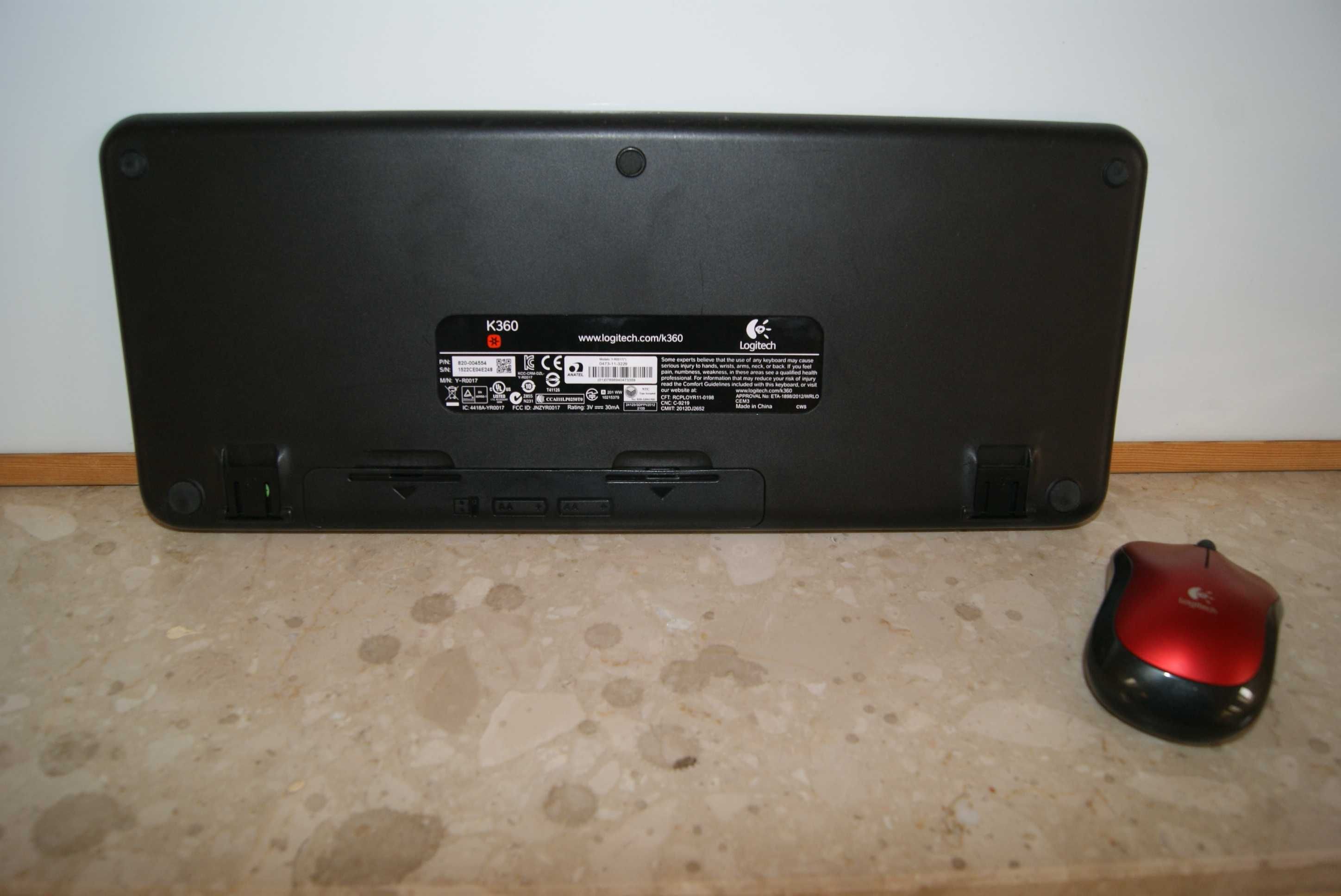 Klawiatura Logitech K360 + Mysz Logitech