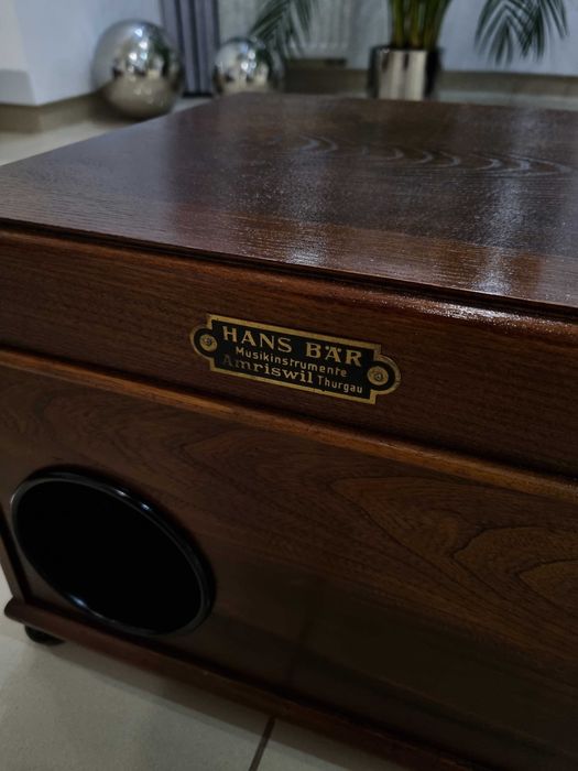 Gramofon antyczny zabytkowy Szwajcarii ANTYK XIX/XX wiek Szwajcaria