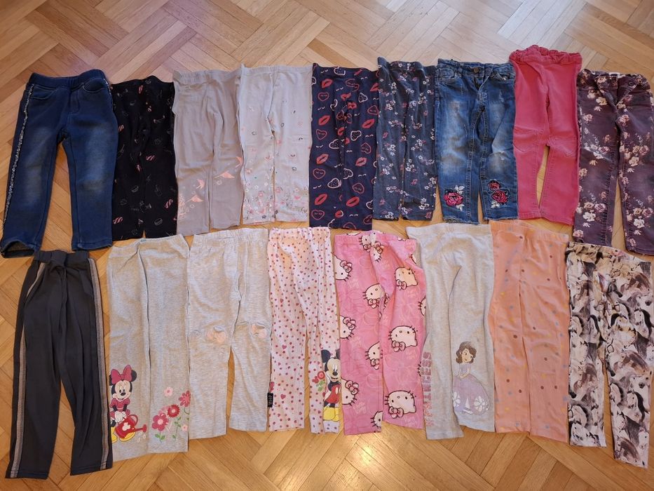 Getry leginsy spodnie jeans dla dziewczynki rozmiar 98/104