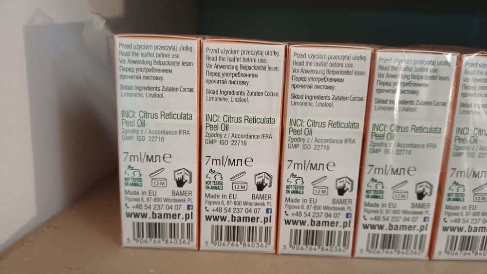 Olejek mandarynkowy 8x7ml Bamer