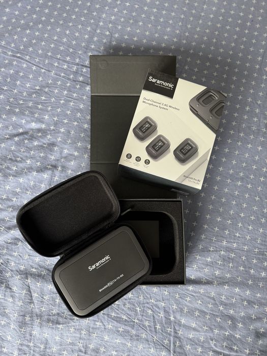 Saramonic Blink 500 Pro B2 + uchwyt reporterski + adapter do smartfona