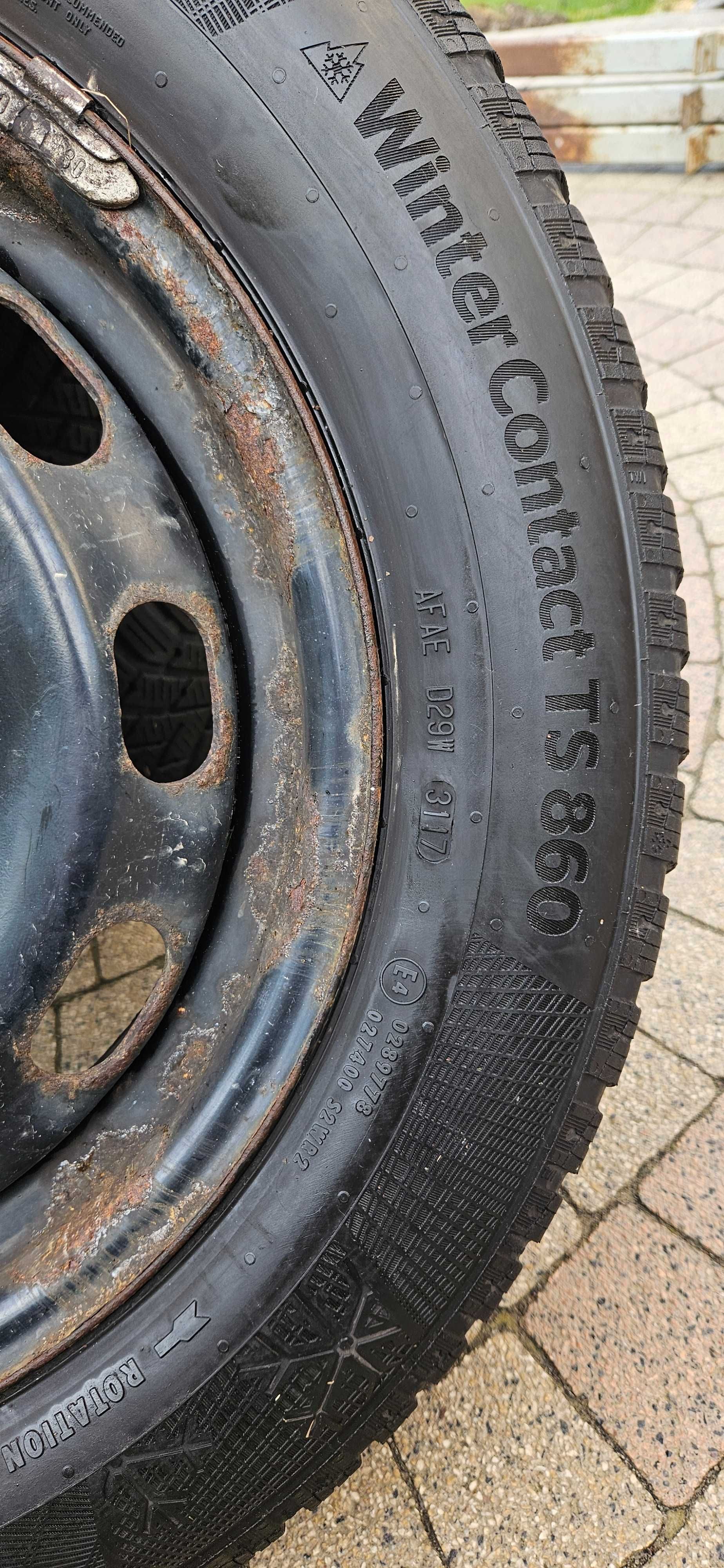 Koła zimowe 4 x Continental WinterContact TS 860 195/65R15 91T