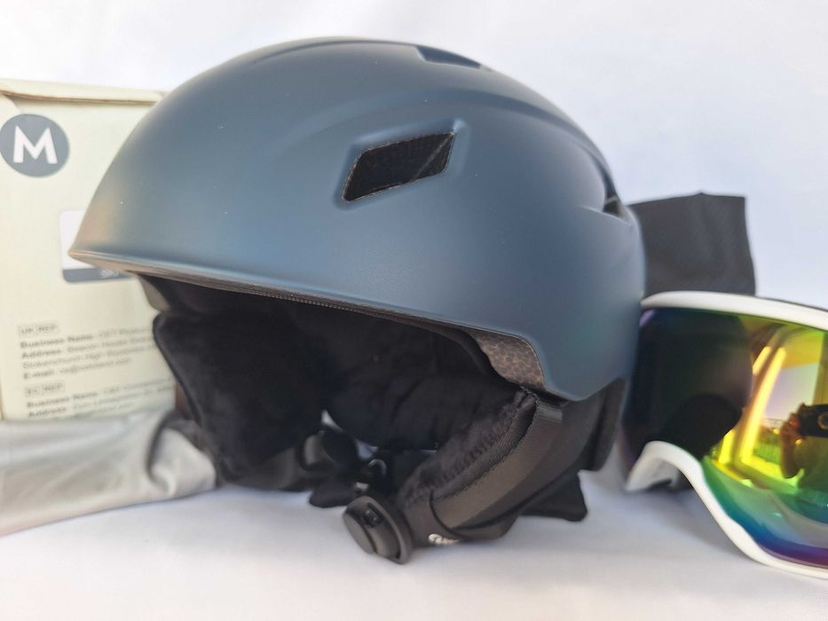 Kask narciarski Odoland SP0392 Dark Blue M 55-59cm Gogle