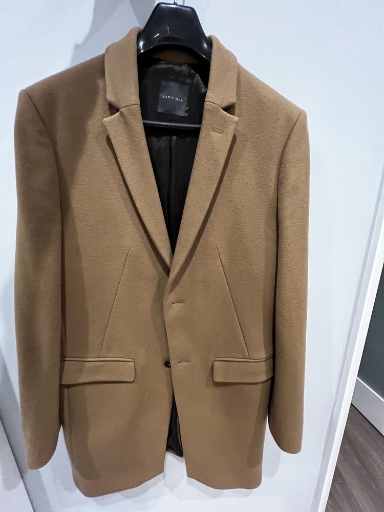 Casaco longo Camel - Zara