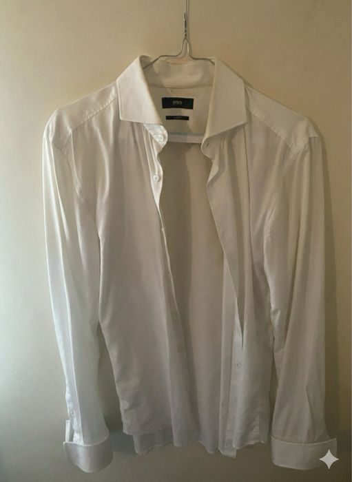 Hugo Boss | Camisa Social Branca Slim Fit