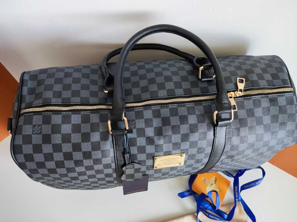 Louis Vuitton Torba podróżna, na siłownię, weekendowa, skóra 56-50