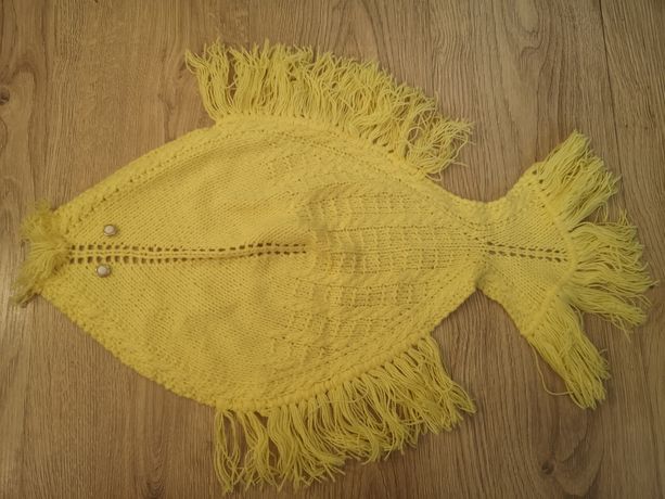 Serweta ręcznie robiona żółtą rybka