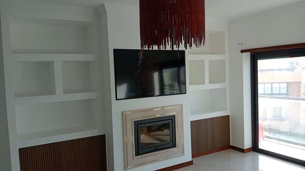 Pladur barramento flutuante pintura