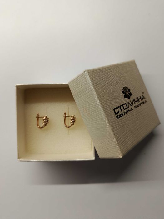 Дитячі золоті сережки