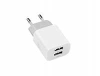 ładowarka uniwersalna mutto 5v2a/10w z 2 portami usb biała