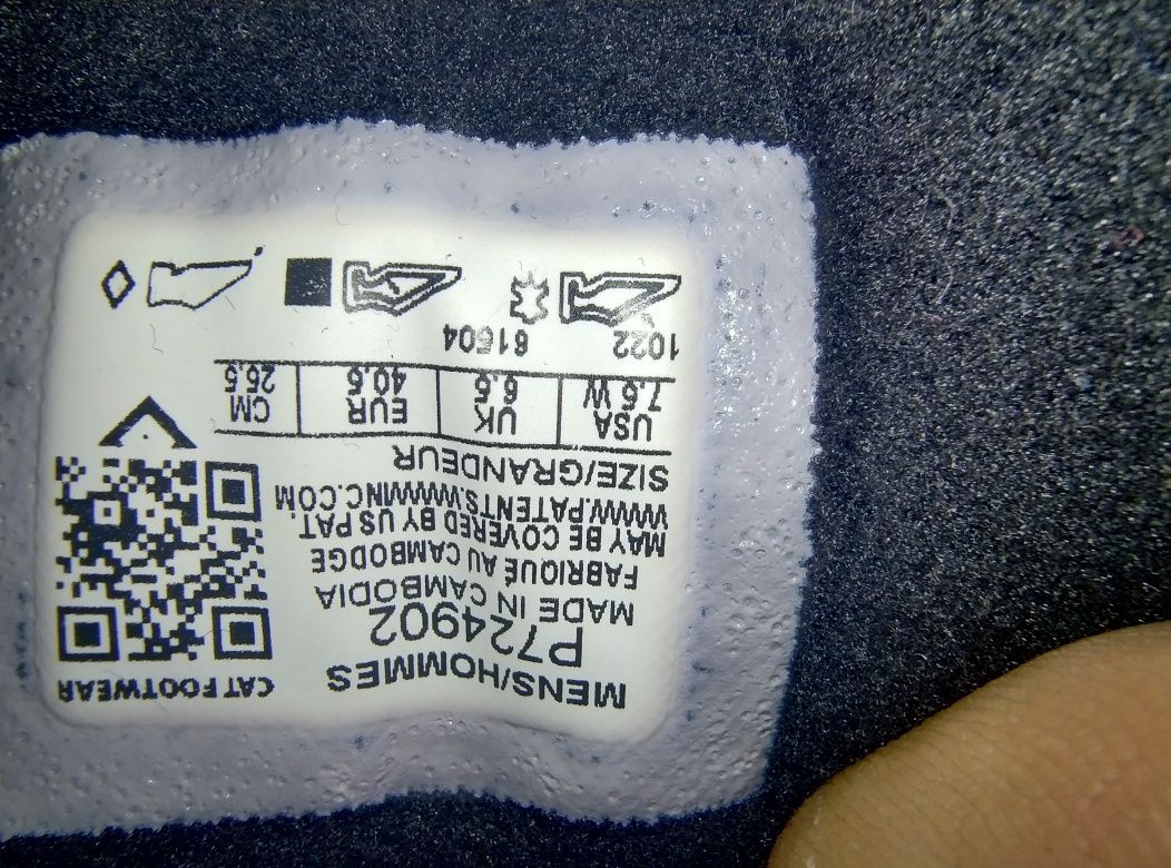 Buty jesienno wiosenne CAT41 40.5 męskie skórzane nubuk