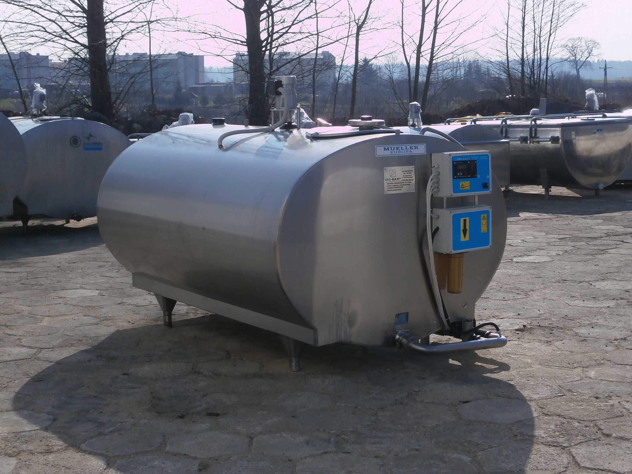 Schładzalnik zbiornik chłodnia do mleka Mueller, 2200 L nowy osprzęt