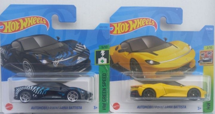 Conj 2 hot wheels Automobili Pininfarina Battista