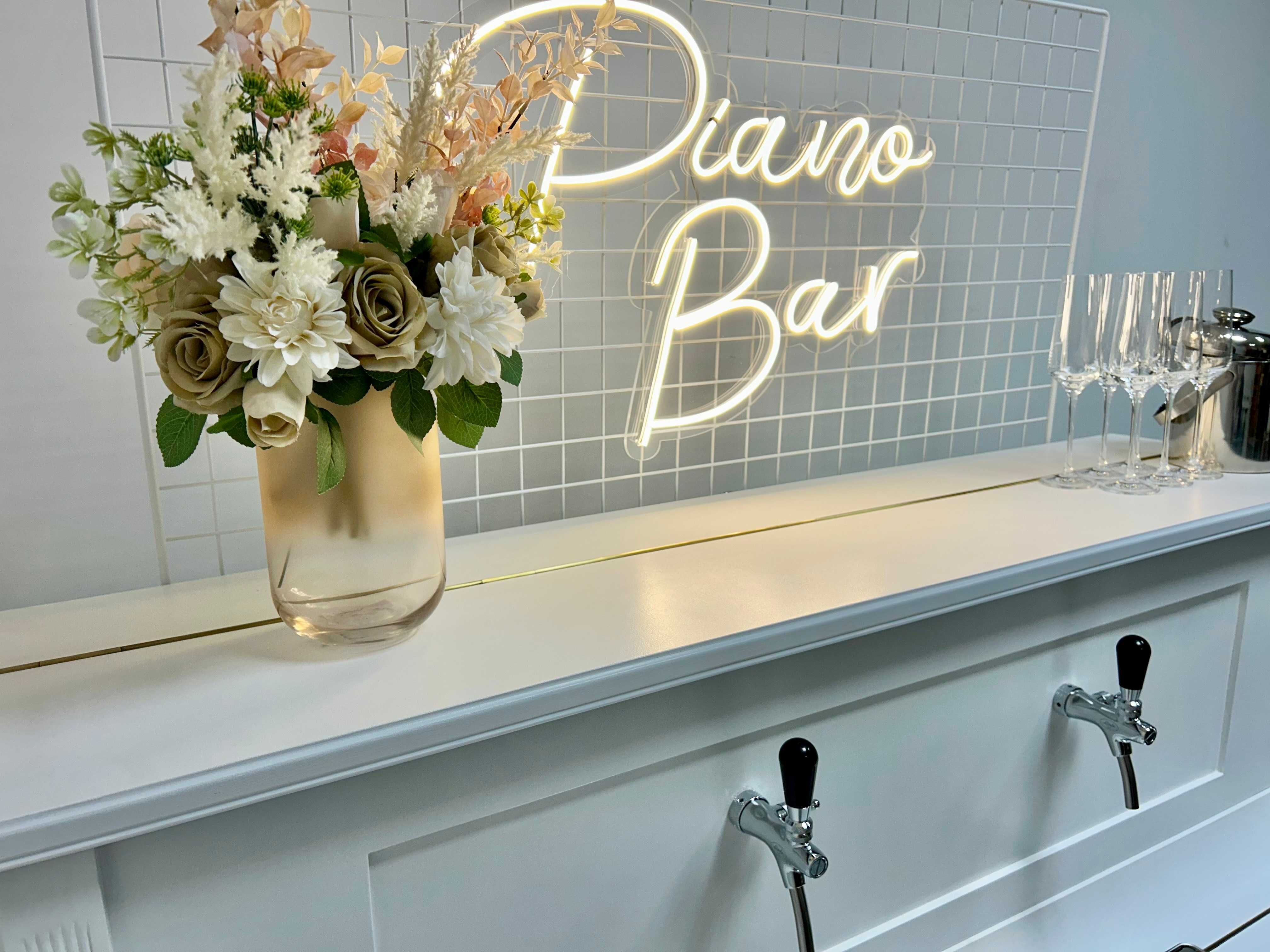 Piano Bar Mobilny Prosecco Pianino Boho na Wesele Ślub Event Producent