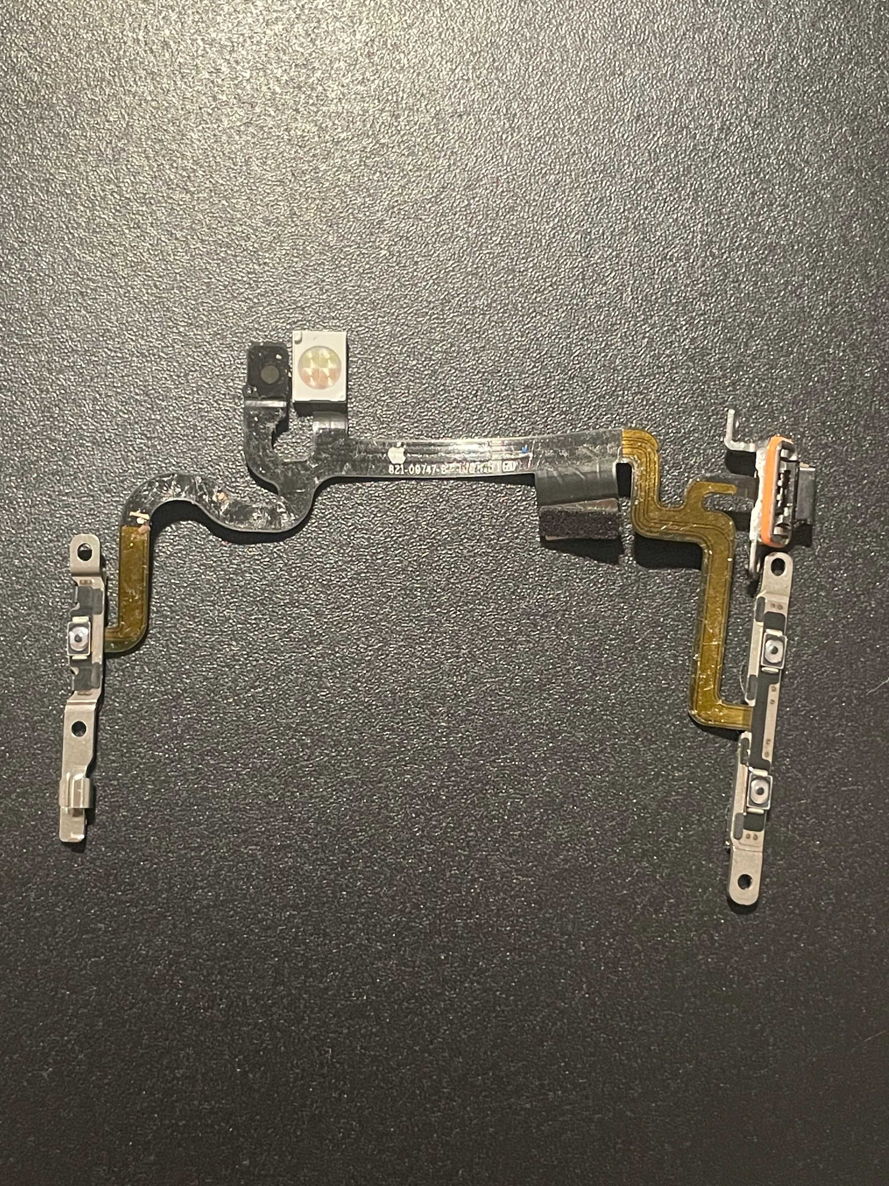 iPhone 7 taśma przycisków z flash fleszem czarny switch oryginalna