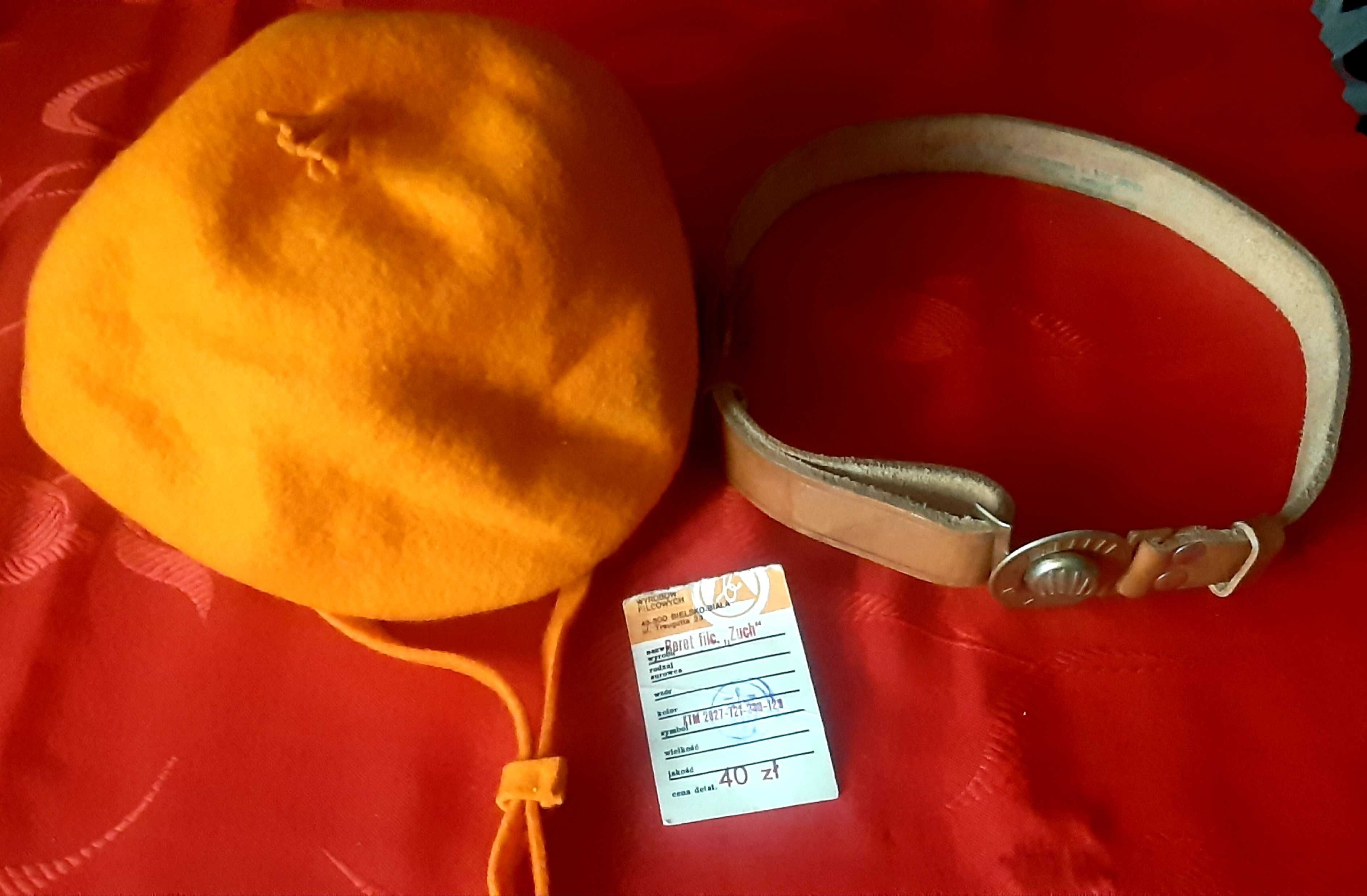 ZUCH beret i pasek z PRL ZHP
