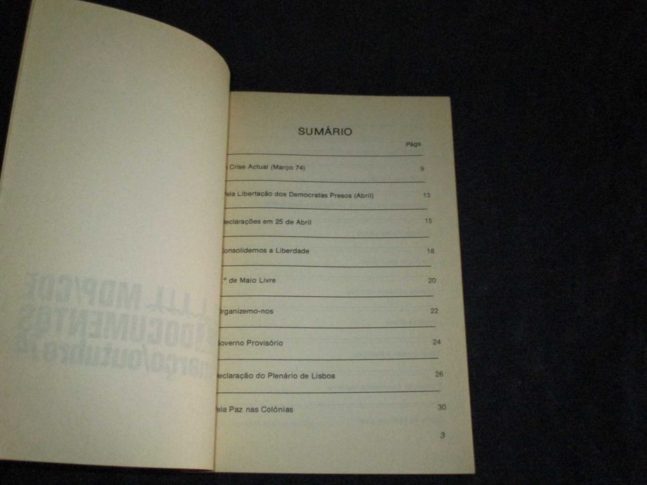 Livro MDP/CDE Documentos março/outubro 74