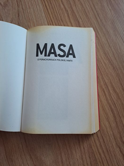 Książka Masa o pieniądzach polskiej mafii Prószyński i  S-ka