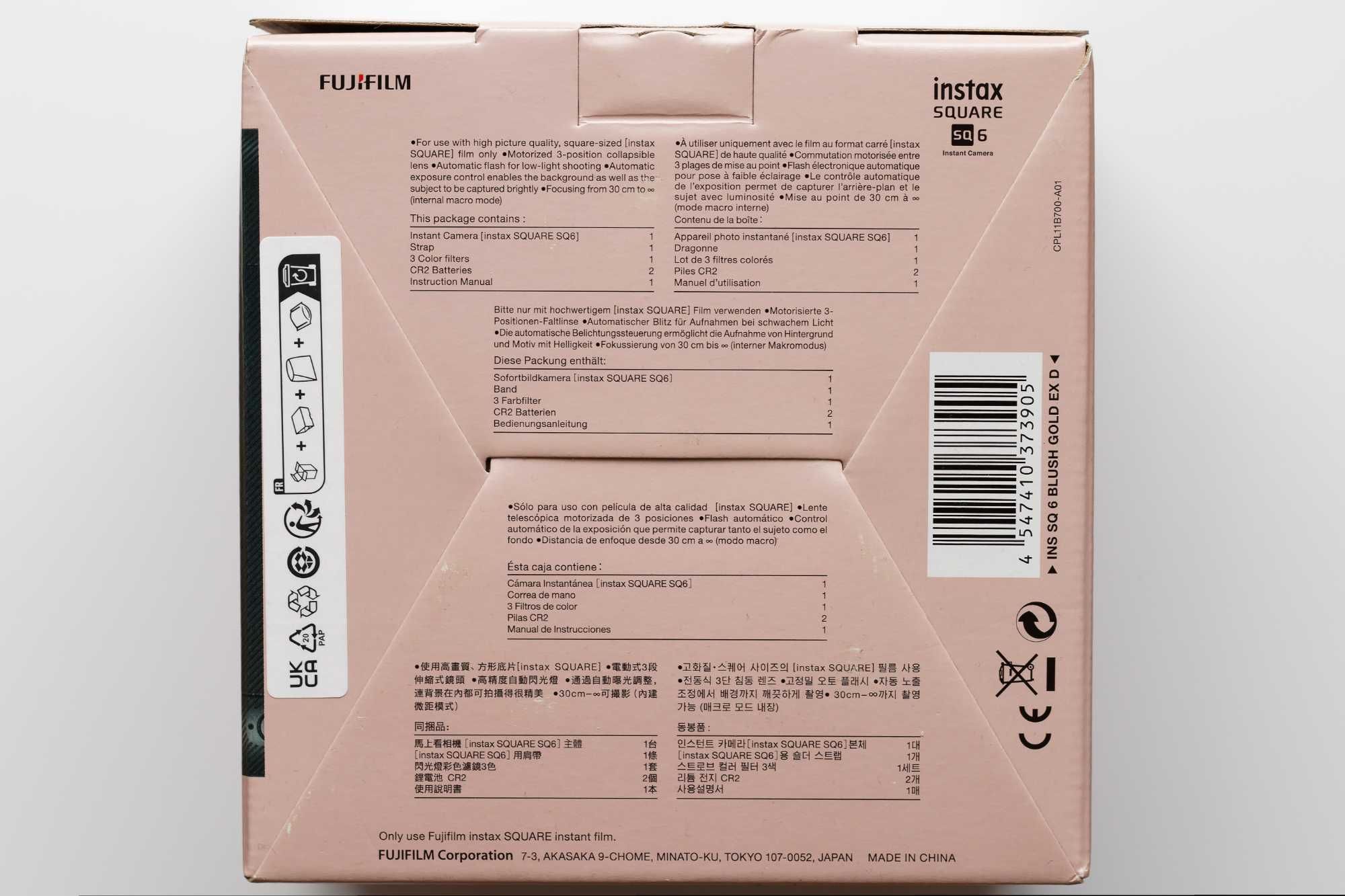NOWY ANALOGOWY Instax Square SQ6 Gold Blush lub Graphite Gray