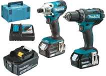 Zestaw Combo Li-Lon 18V Dtd156+Ddf482 3*5.0Ah Makpac