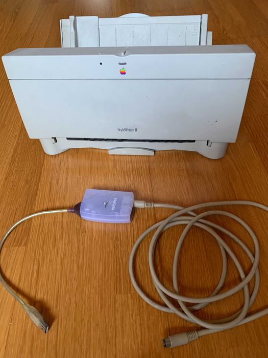 Vintage Apple StyleWriter II + Keyspan USB adaptor