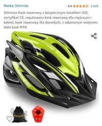 Kask rowerowy z tylnym oświetleniem