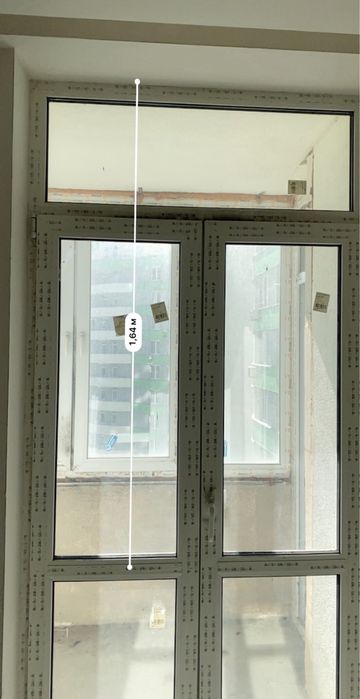 Пластиковие окно балконий пройом