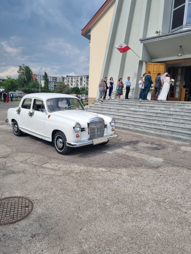 Samochód Zabytkowy Klasyk Mercedes Ponton 1960r. Auto Limuzyna  Do Ślu