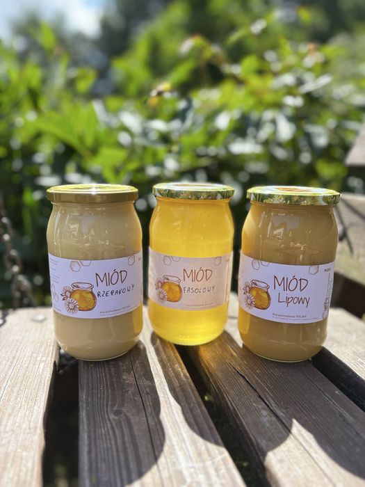 Zestaw miodów z Roztocza, 6 sloikiw. Zbiory 2025