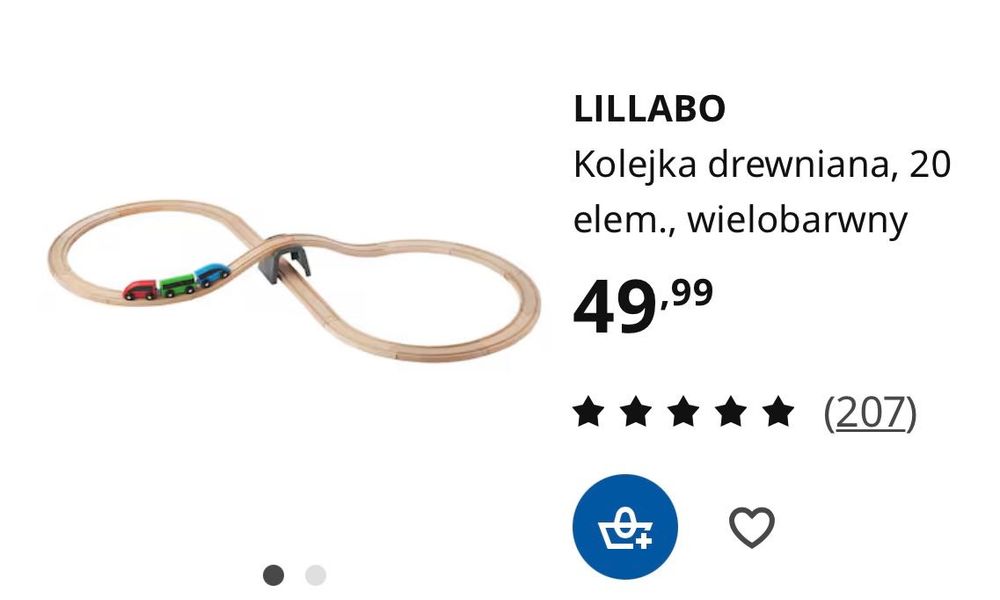 Drewniana kolejka ikea