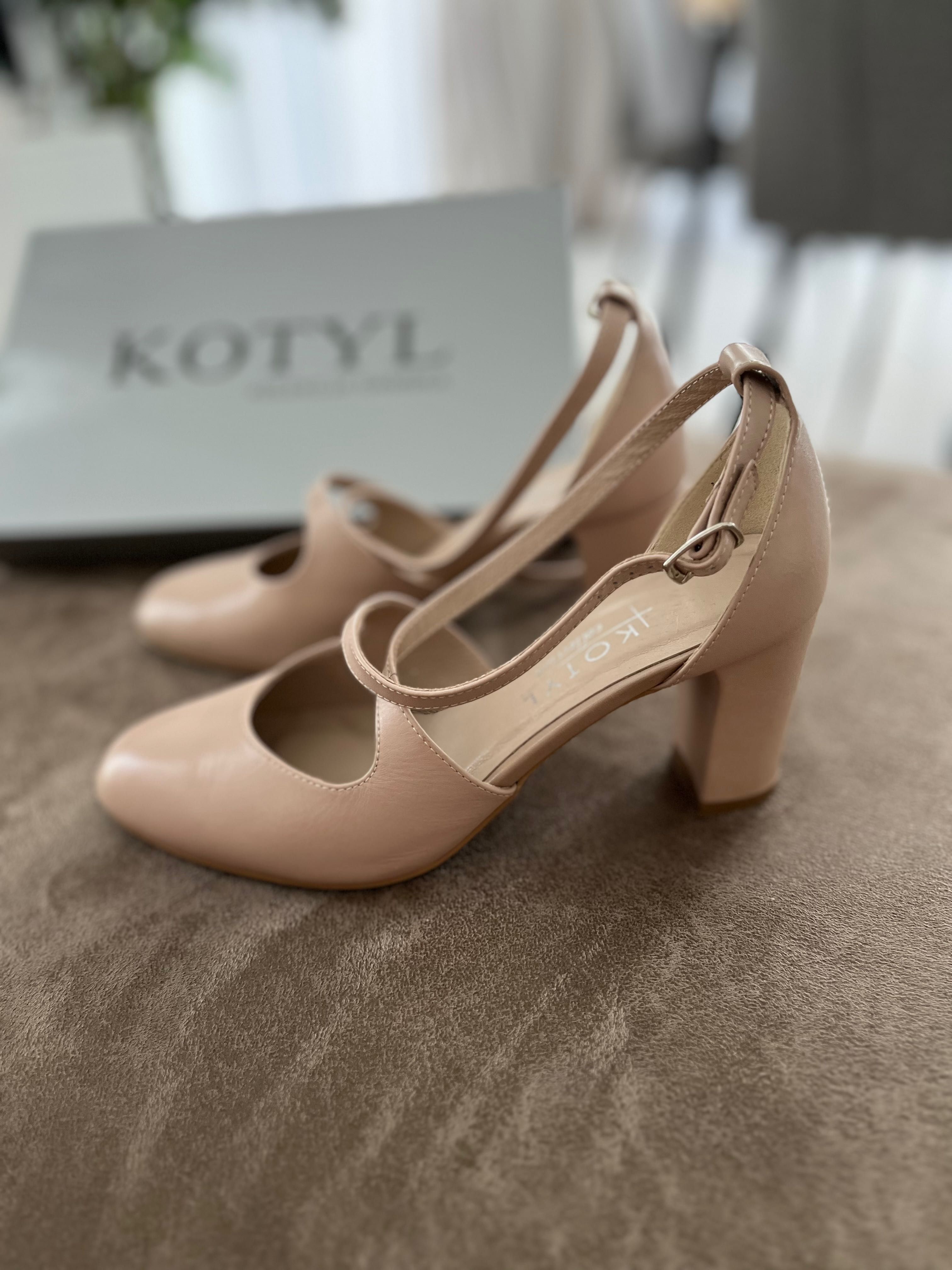 Buty Kotyl 7080 ślubne taneczne czółenka