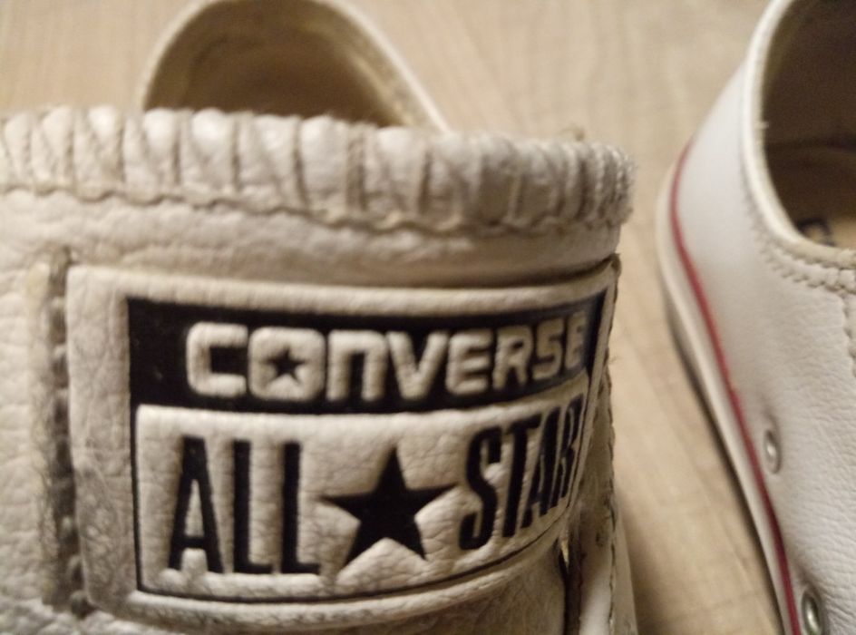 Кеды белые Converse натуральная кожа размер 39.5 в хорошем состоянии