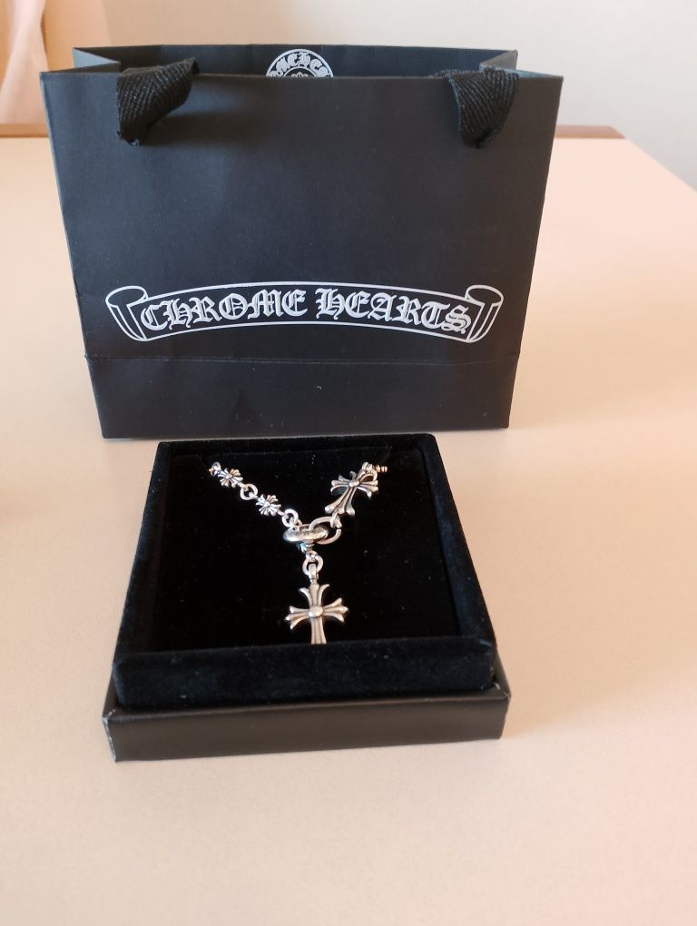 Ланцюжок у стилі Chrome Hearts з хрестом