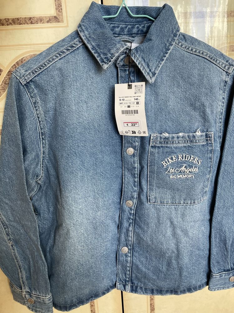 Джинсовая рубашка Zara
