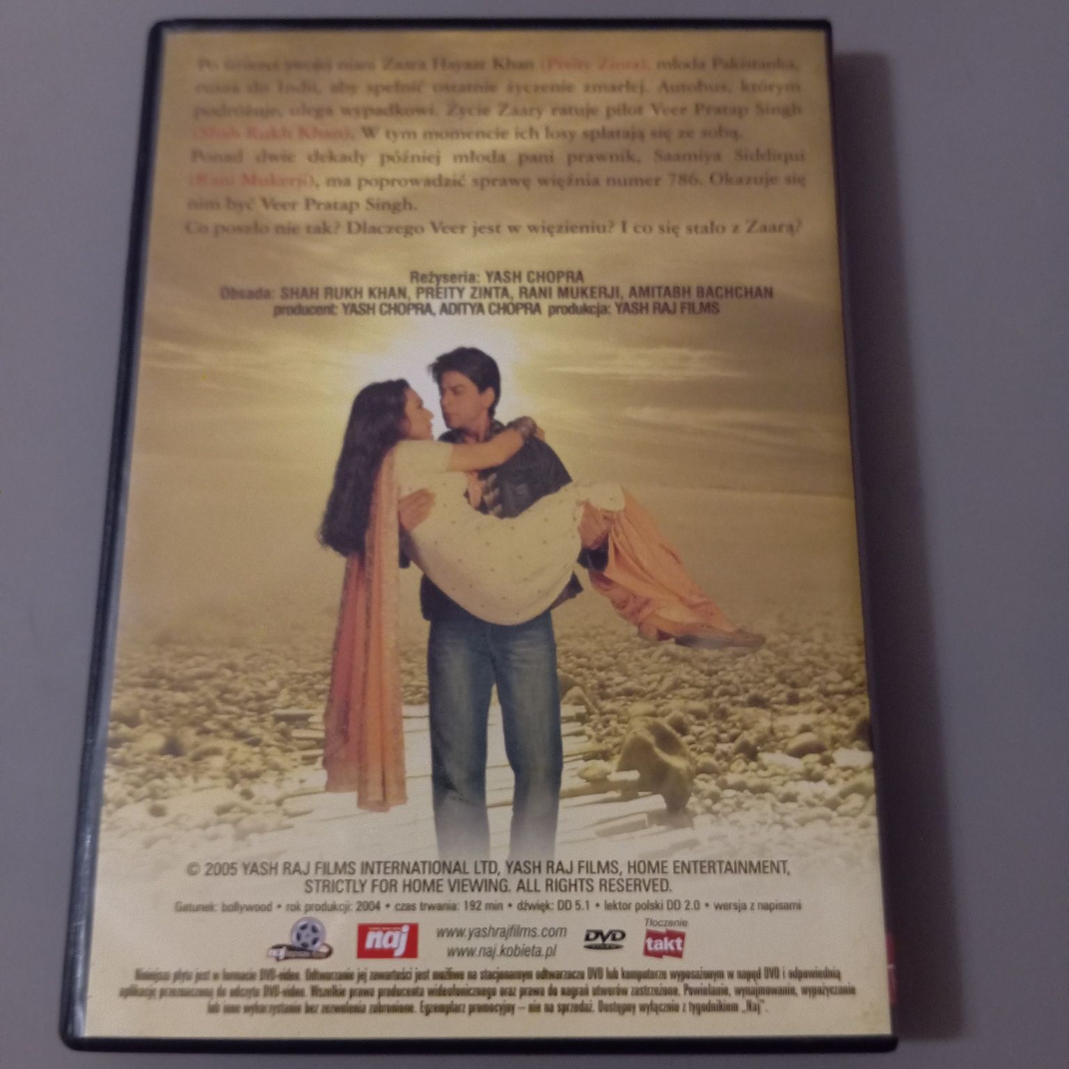 Veer-Zaara, film DVD (kolekcja Bollywood), stan bdb