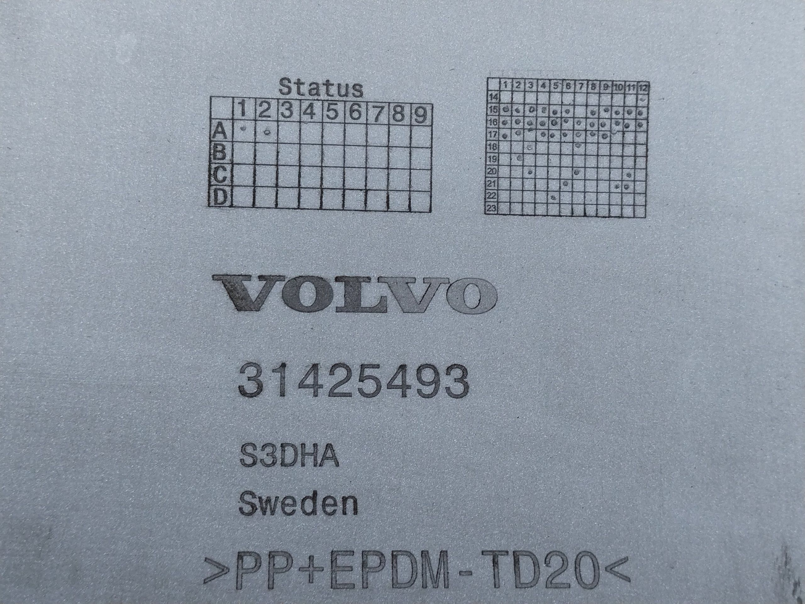 Volvo XC60 13-17 рестайлинг Спойлер накладка заднего бампера губа юбка