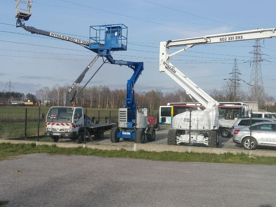 Podnośnik koszowy samojezdny terenowy wynajem wynajmę 23m Haulotte